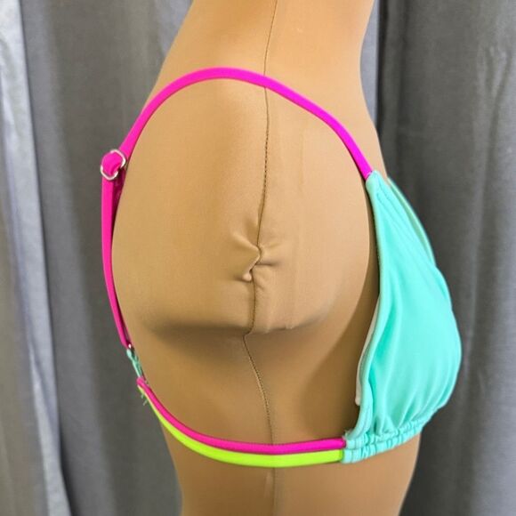 CUPSHE Aqua and Pink Bikini Set - Picture 13 of 14